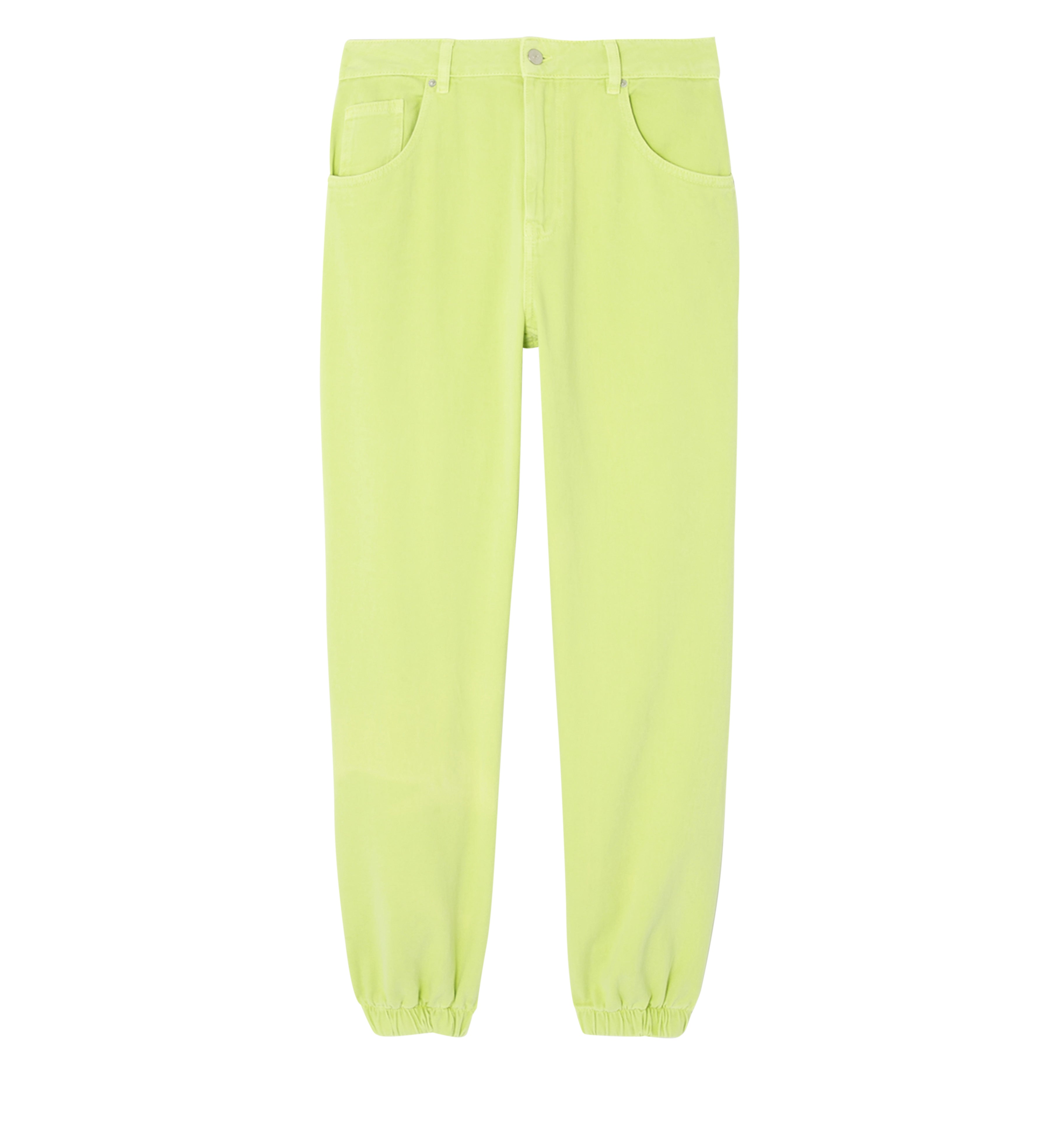 Jogpant en toile unie - Vert anis