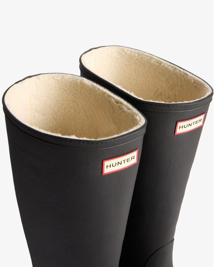 Hunter Boots Downpour Tall Insulated Boot Rubberlaarzen zwart