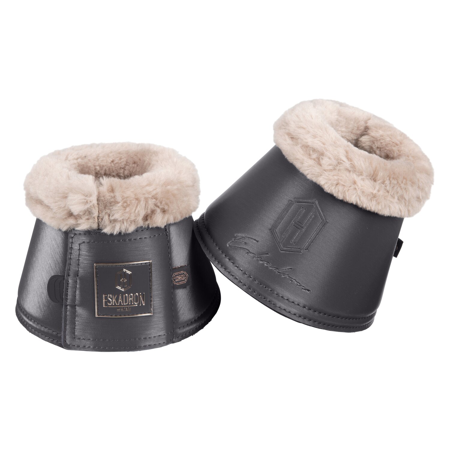 ESKADRON Heritage Sprungglocken Glamslate FauxFur  - basalt grey