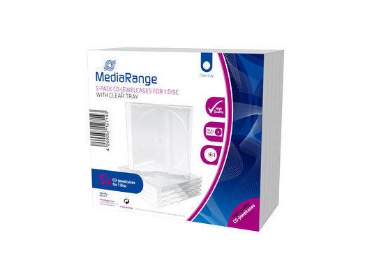MediaRange Hülle CD / DVD Retail Pack Jewelcases im 5er-Pack