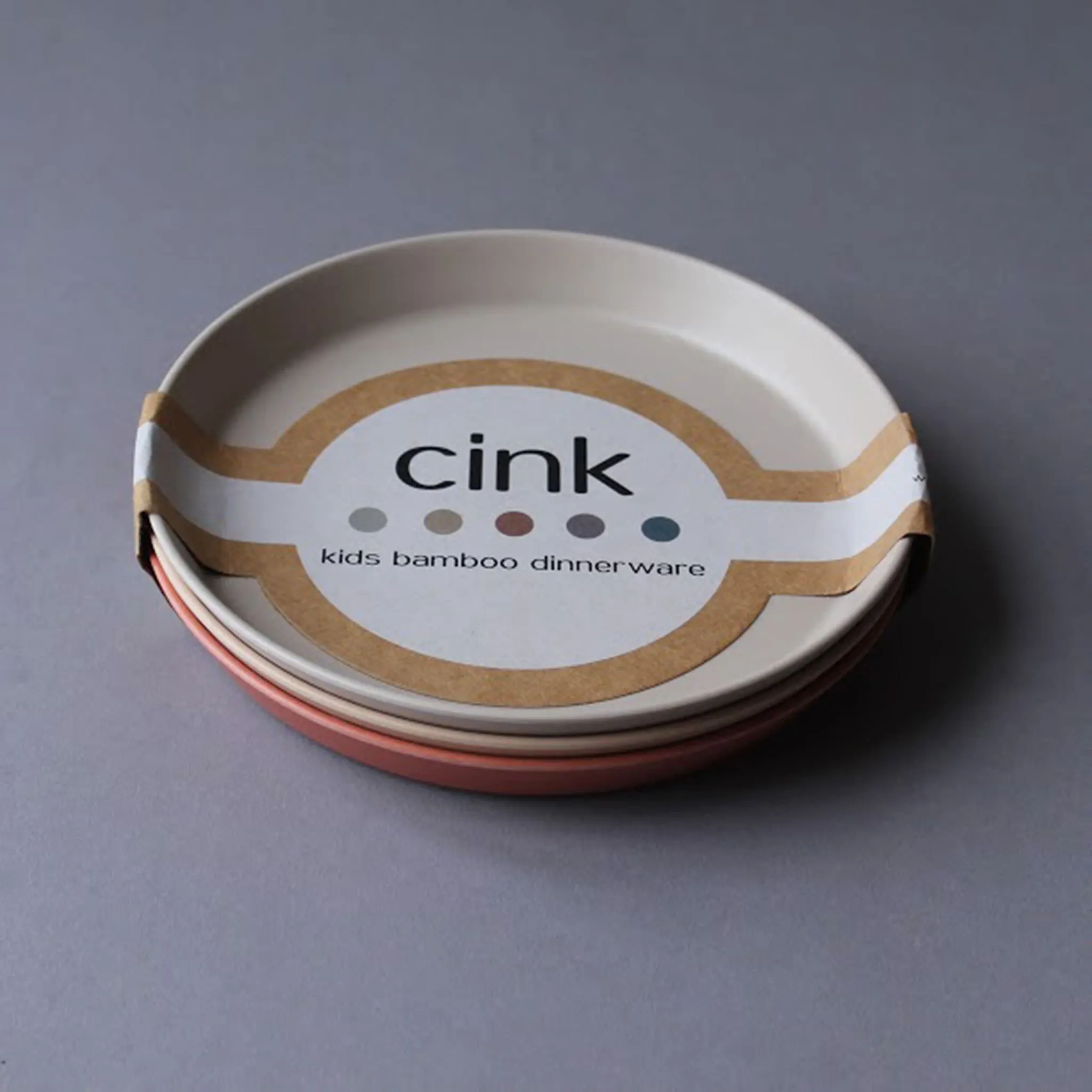 Cink Assiette en Bambou Paquet de 3 - FogRyeBrick