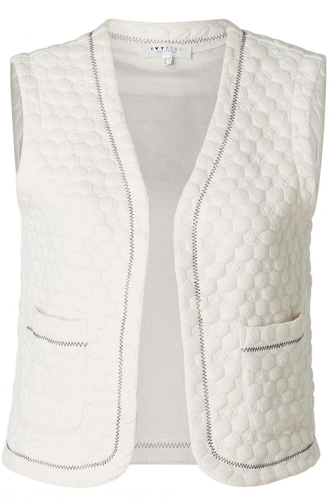 Ivy Beau witte dames gilet