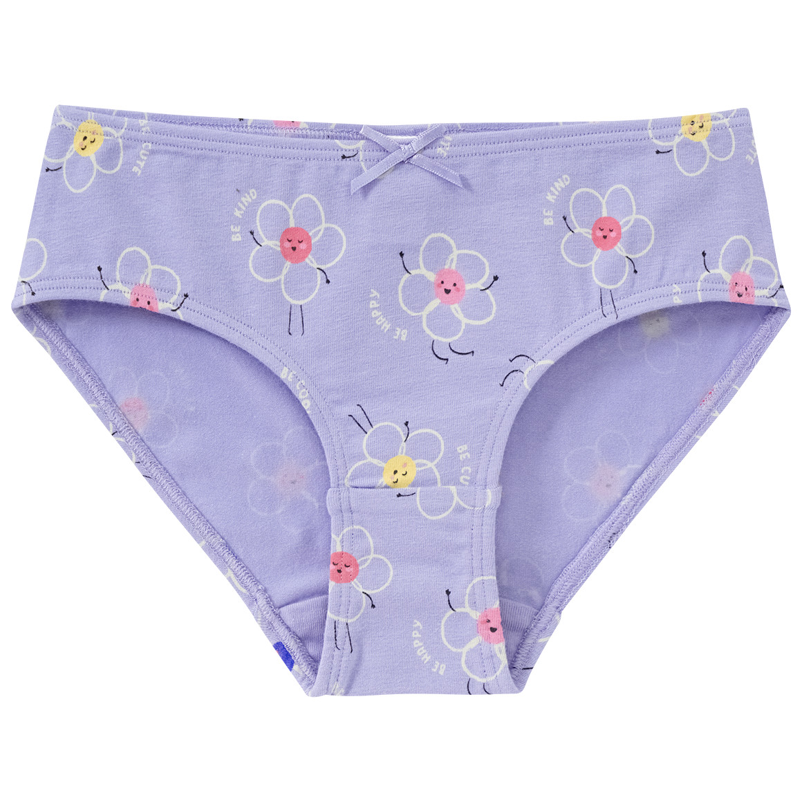 Topolino 3 Mädchen Slips mit Blümchen-Print helllila / creme