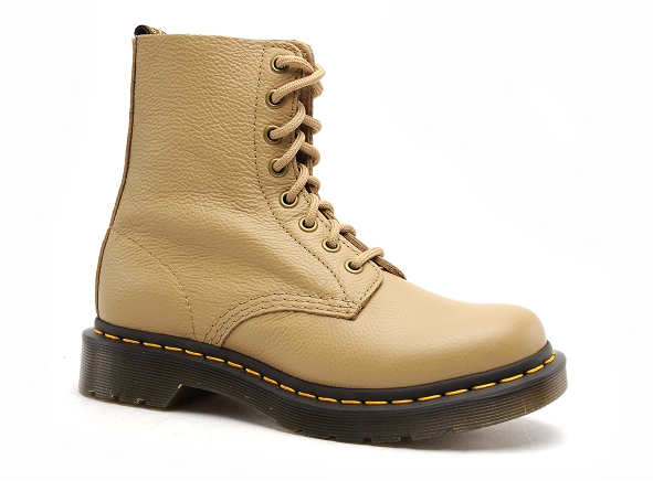 Dr martens boots bottine plates femme pascal virginia beige