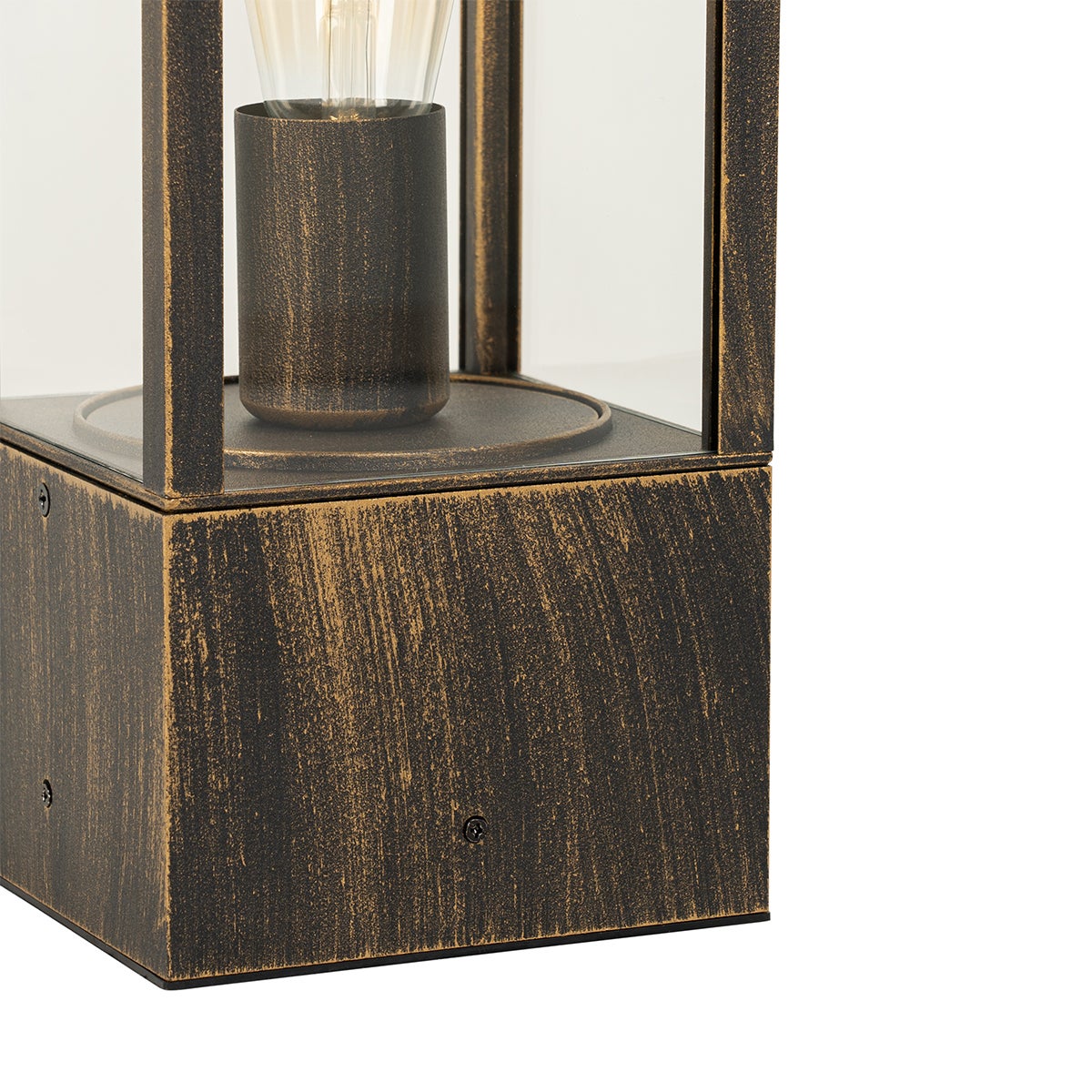 Vintage buitenvloerlamp, antiek goud, 40 cm, IP44 - Charlois