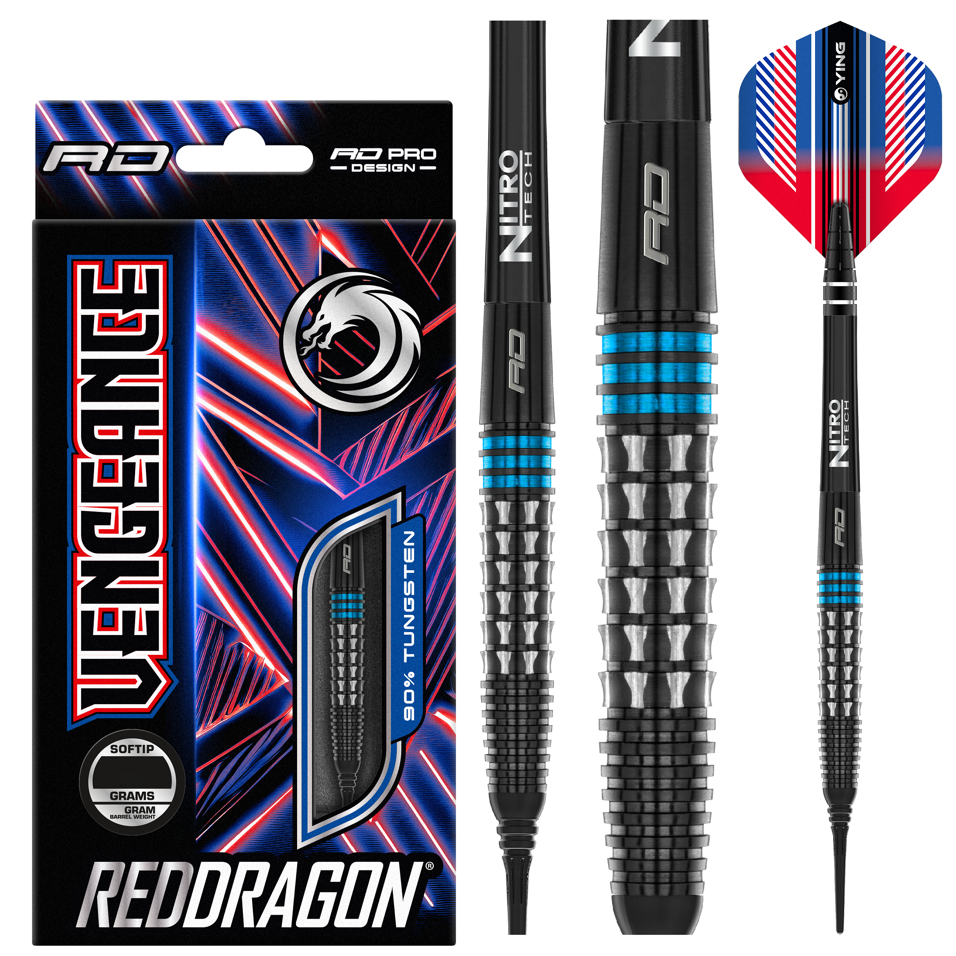 Red Dragon - Vengeance Blue - Softdart