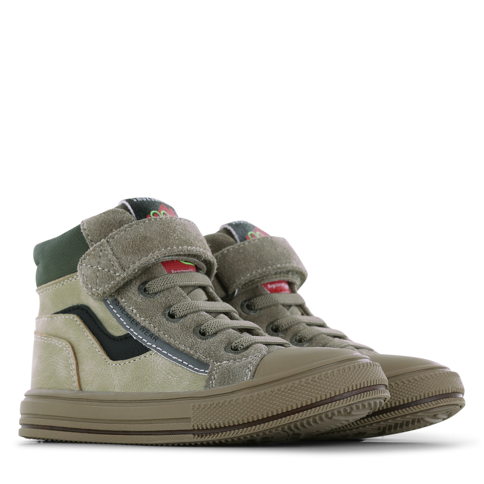 Shoesme taupe hoge sneaker Microfiber nubuck, Suède | Sale