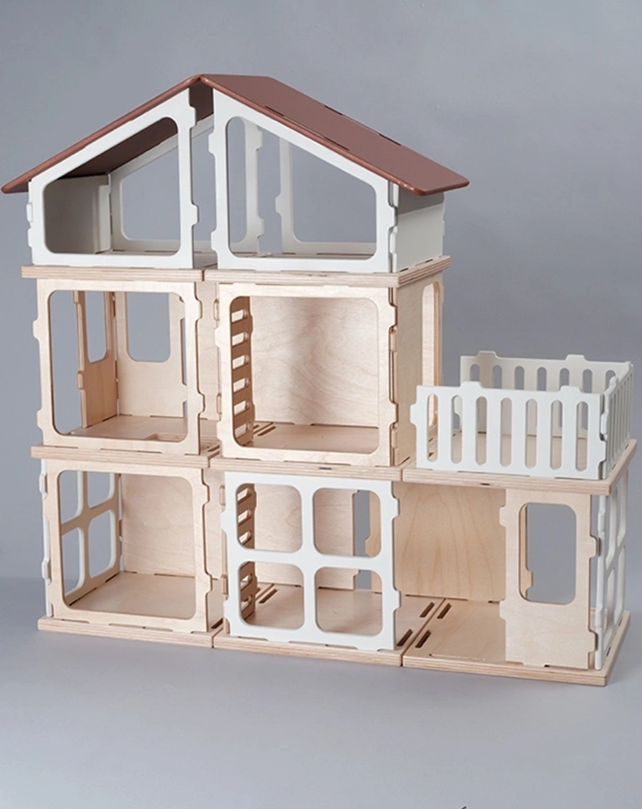 Puppenhaus-Bauset VILLA aus Holz