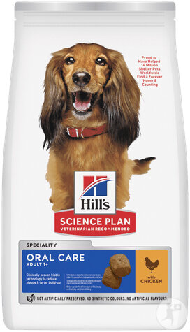 Hill's Science Plan Oral Care Aliment Pour Chien Adulte Au Poulet 2kg