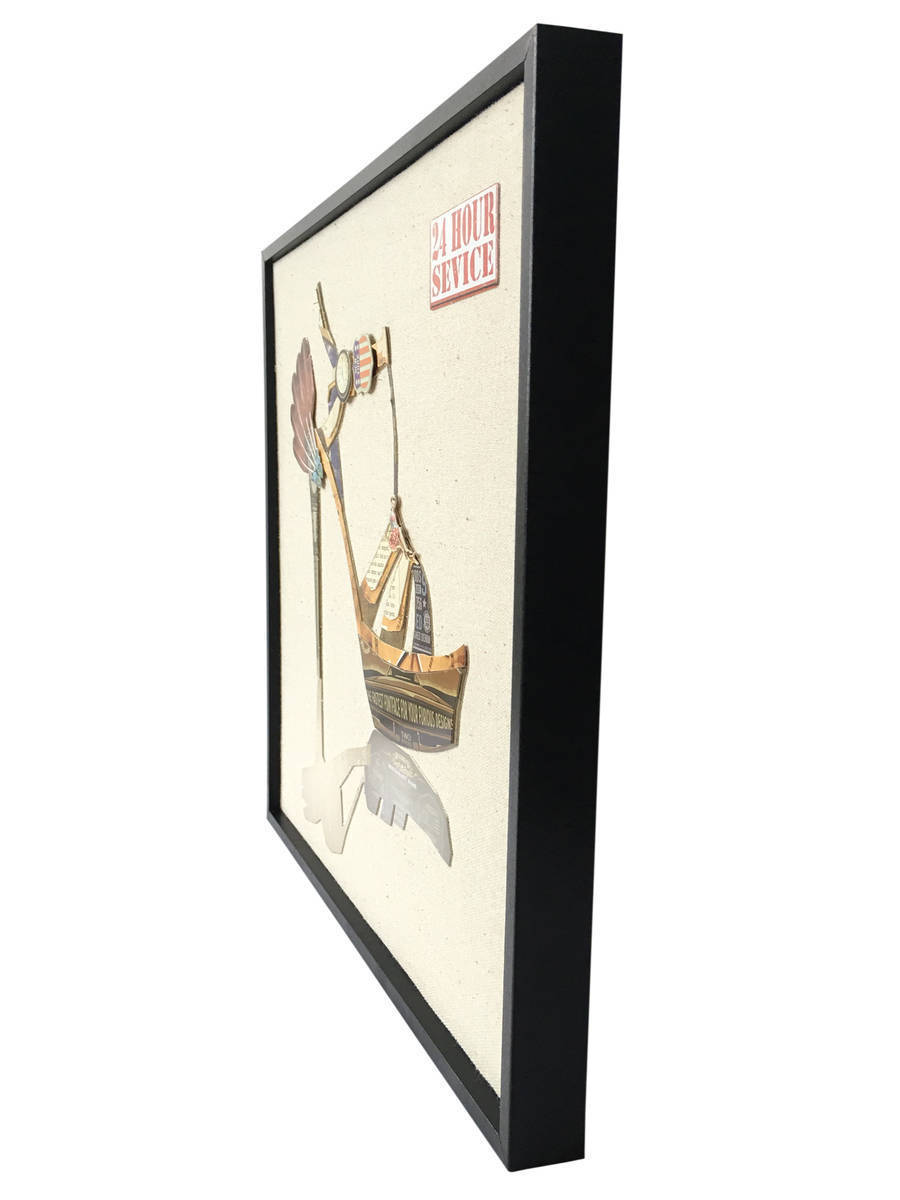 Wandbild - High Heels II - multicolor - Handarbeit - 42x42cm