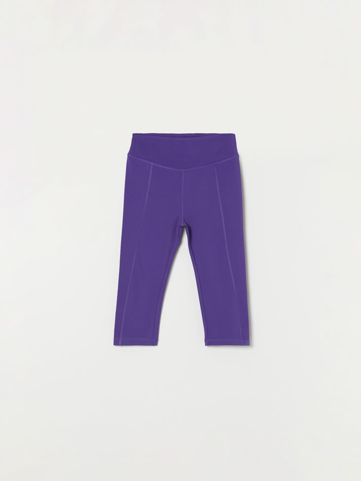 Conjunto com 2 Leggings Capri Esportivas - Roxas