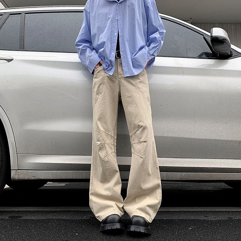 Filmas - Mid Rise Plain Flared Cargo Pants
