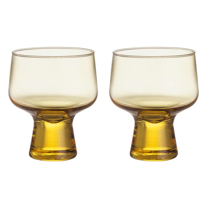 Iittala - Solare Kelchglas, 0,29 l, fire yellow (2er-Set)