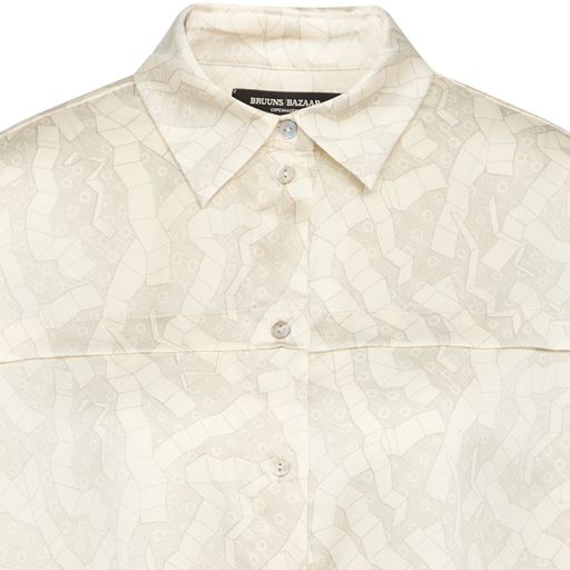Bruuns Bazaar Acacia Luisa Skjorte, Light Square Print, 38