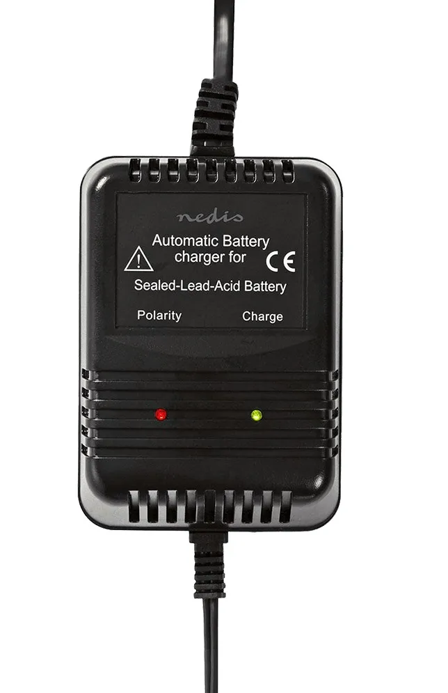 Burrel Batterilader For 6 Og 12 V Batterier Black