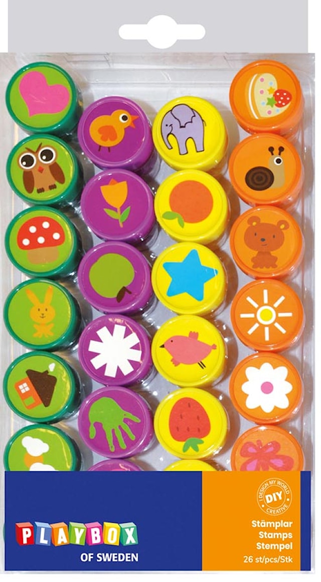 Stempler 26 stk Dyremotiv Playbox