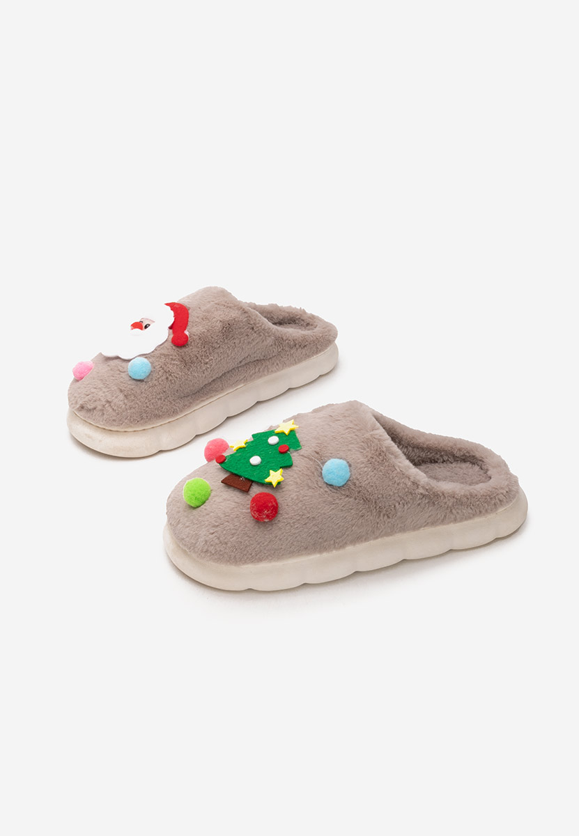 Pantoufles femme kaki Denita