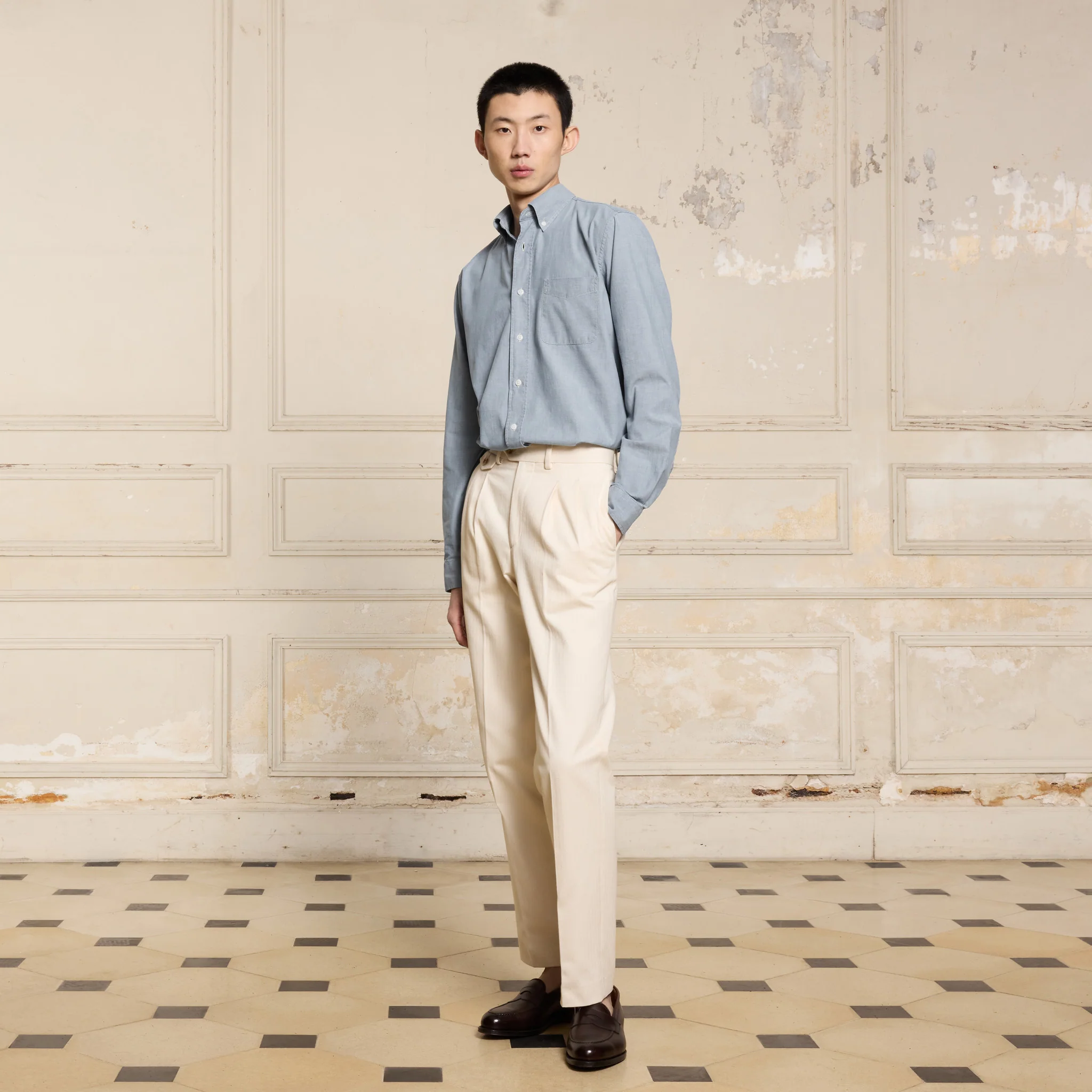 Blue chambray shirt
