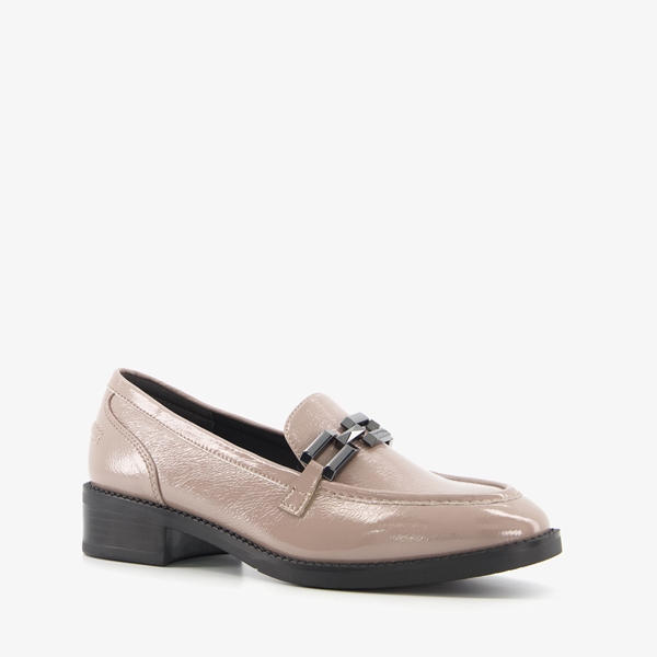 Tamaris dames lak loafers beige/taupe