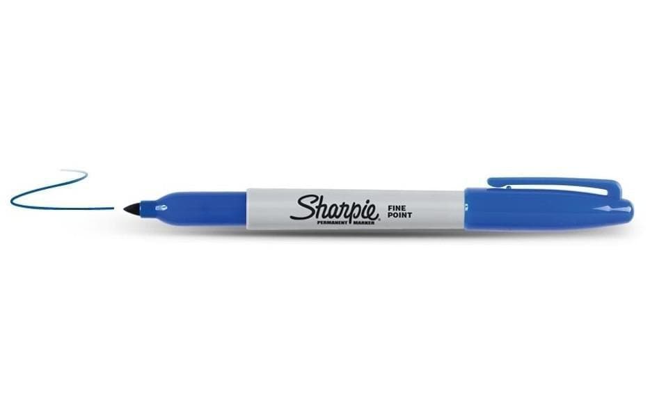 Permanent-Marker 0.9 mm BlauLeuchtende Marker für jeden Untergrund