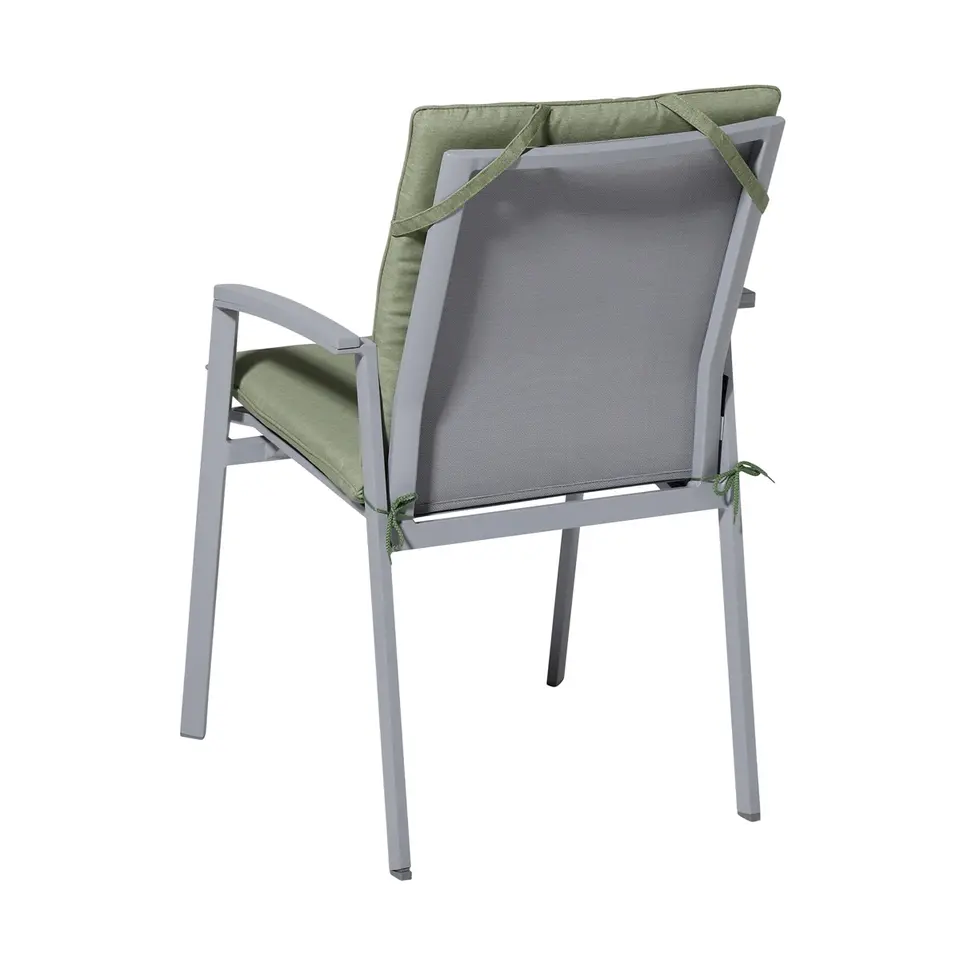 Madison - Stapelstoelkussen Panama sage - Ca. 97x49 cm - Set van 4