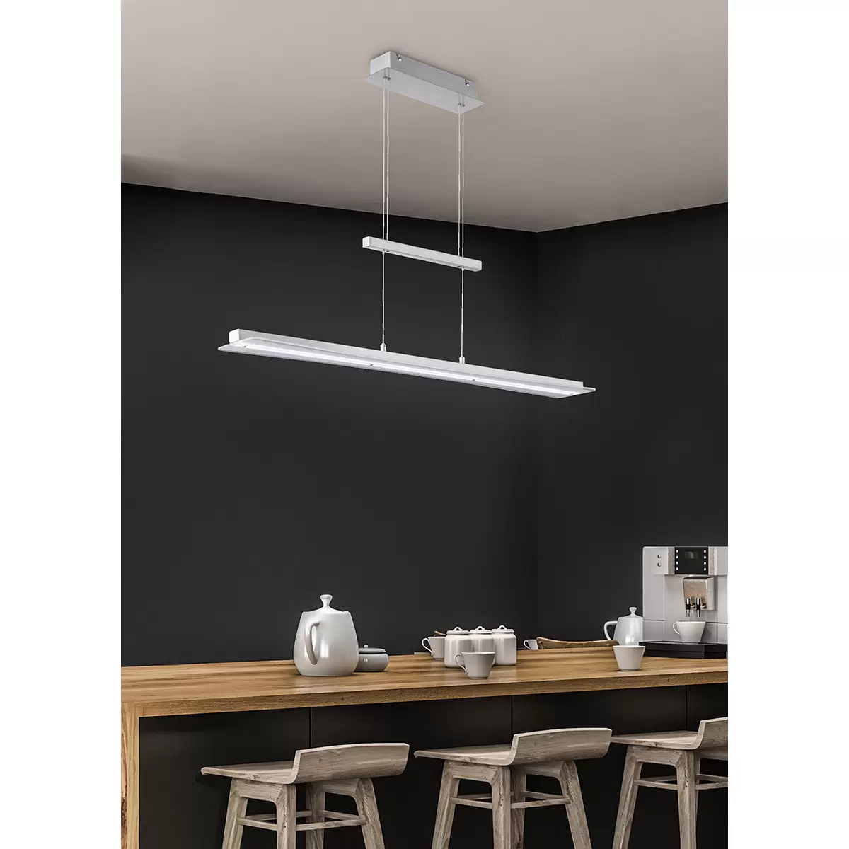 LED-Pendelleuchte Smash weiss