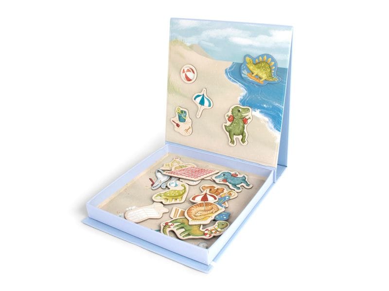 Filibabba Magnetspiel Dino Beach Kreatives Spielzeug für kleine Entdecker