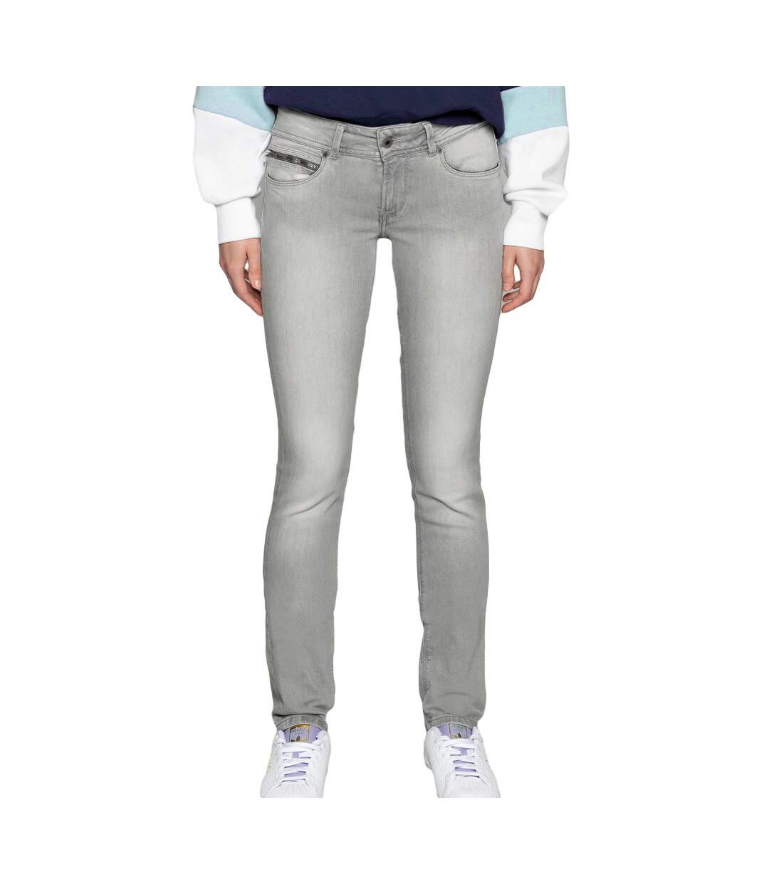 Jean Slim Gris Femme Pepe Jeans Katha