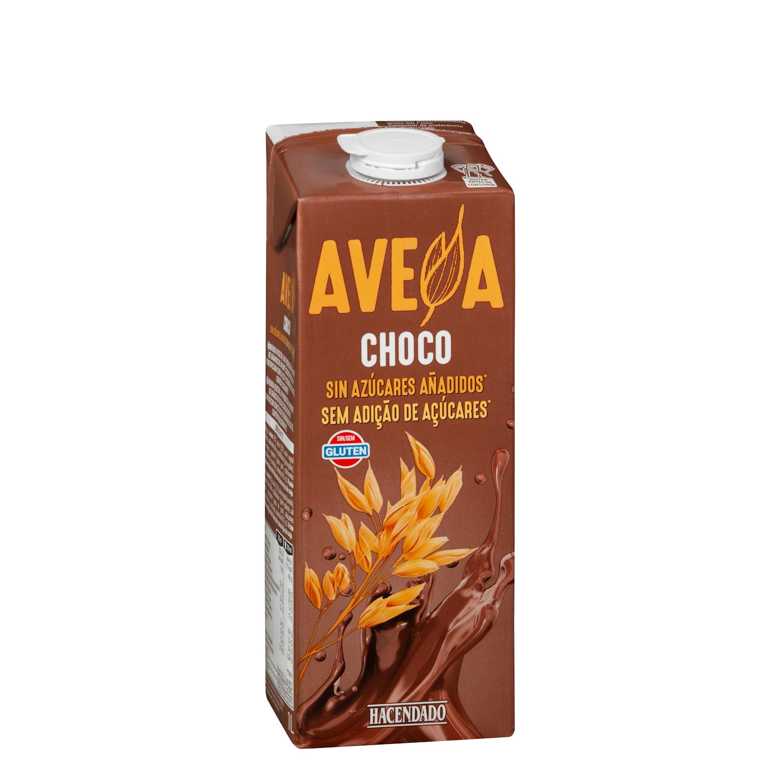 Boisson à l'avoine et au chocolat sans sucre Hacendado
