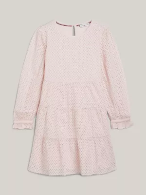 Vestido em camadas Essential Broderie Anglaise