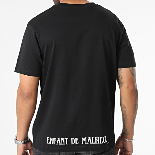 Tee Shirt Oversize Logo Noir Blanc