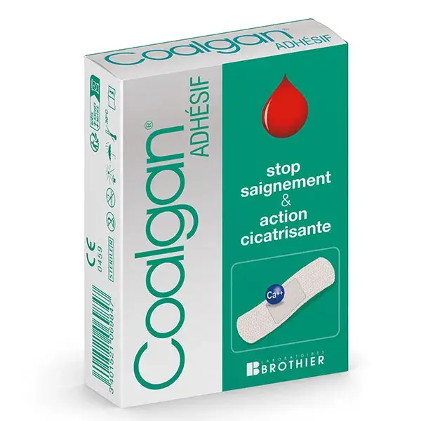 Curativos adesivos Coalgan, 12 unidades, 6 x (72x25mm) + 6 x (72x35mm)