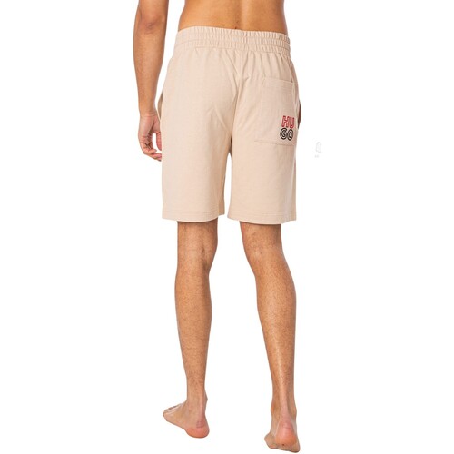BOSS - Shorts De Chándal Apilados Lounge Beige