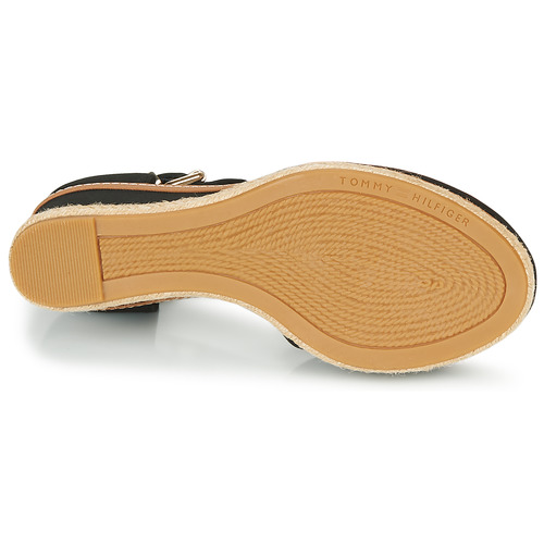 Tommy Hilfiger - BASIC CLOSED TOE MID WEDGE - Noir