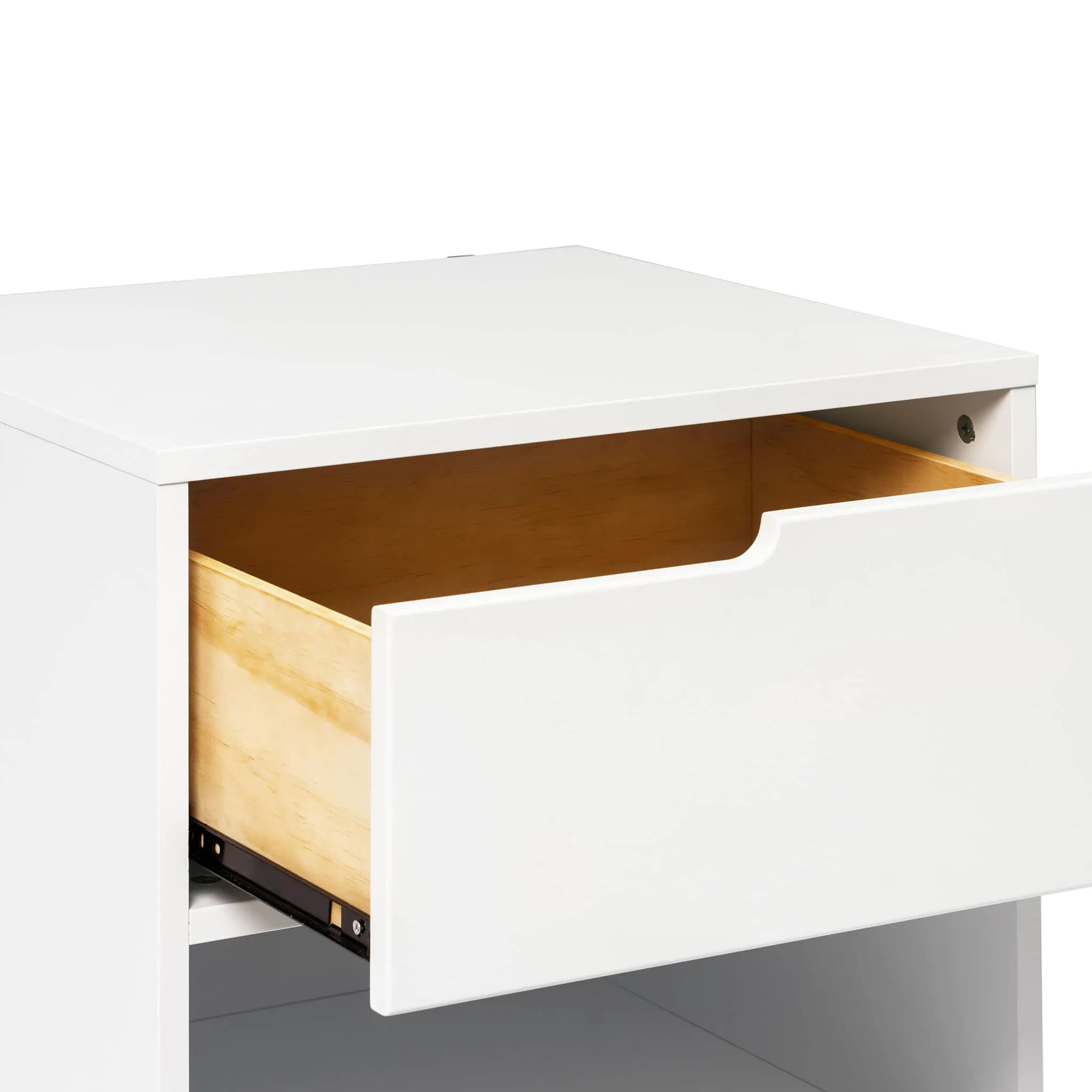 Babyletto Table de Nuit Hudson avec port USB -  Blanc