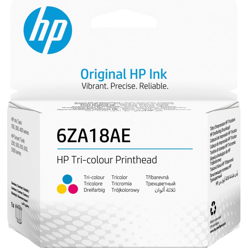 HP Tête d’impression 3 couleurs 6ZA18AE GT