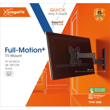 Vogel's TV-steun Full motion+ S - 19 t/m 43 inch