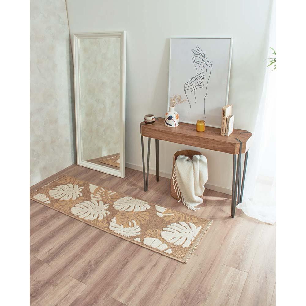 Tapis intérieur extérieur aspect jute jaune tulum 9062 170 x 120 cm