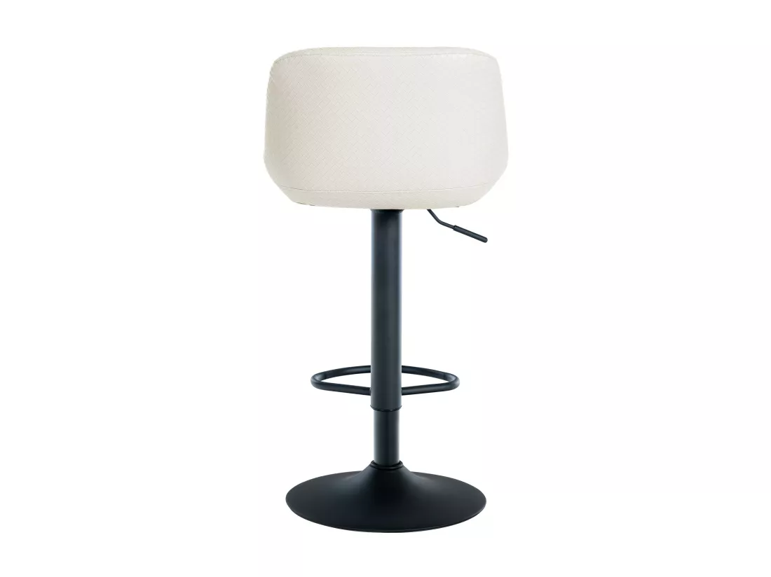 Lot de 2 Tabouret de bar - Similicuir - Crème - Loft