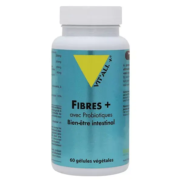 Vit'all+ Fibras Plus com Bifidobacterium 60 cápsulas vegetais