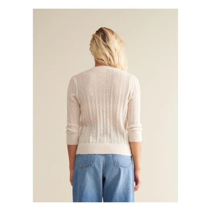 Bellerose Pull Rybu Laine Mérinos Extra fine - Collection Femme | Ecru