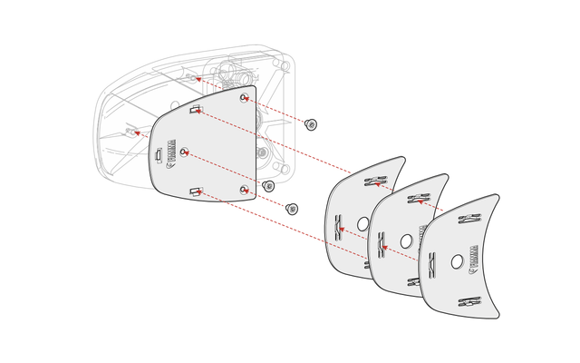 Fiamma Kit Spacer Safe Door ab 2017 Montagekit für Fiamma Safe Door