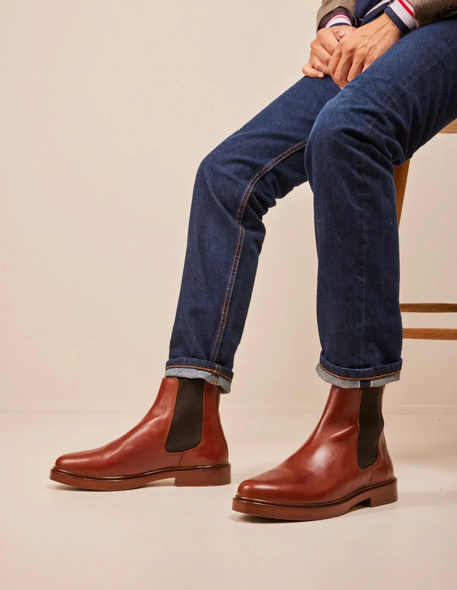 Bottines Nicolas cuir M.Moustache