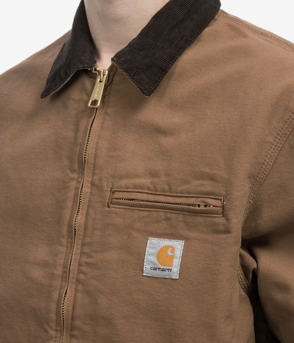 Carhartt WIP Detroit Organic Dearborn Jacke (hamilton brown tobacco rinsed) online kaufen | skatedeluxe