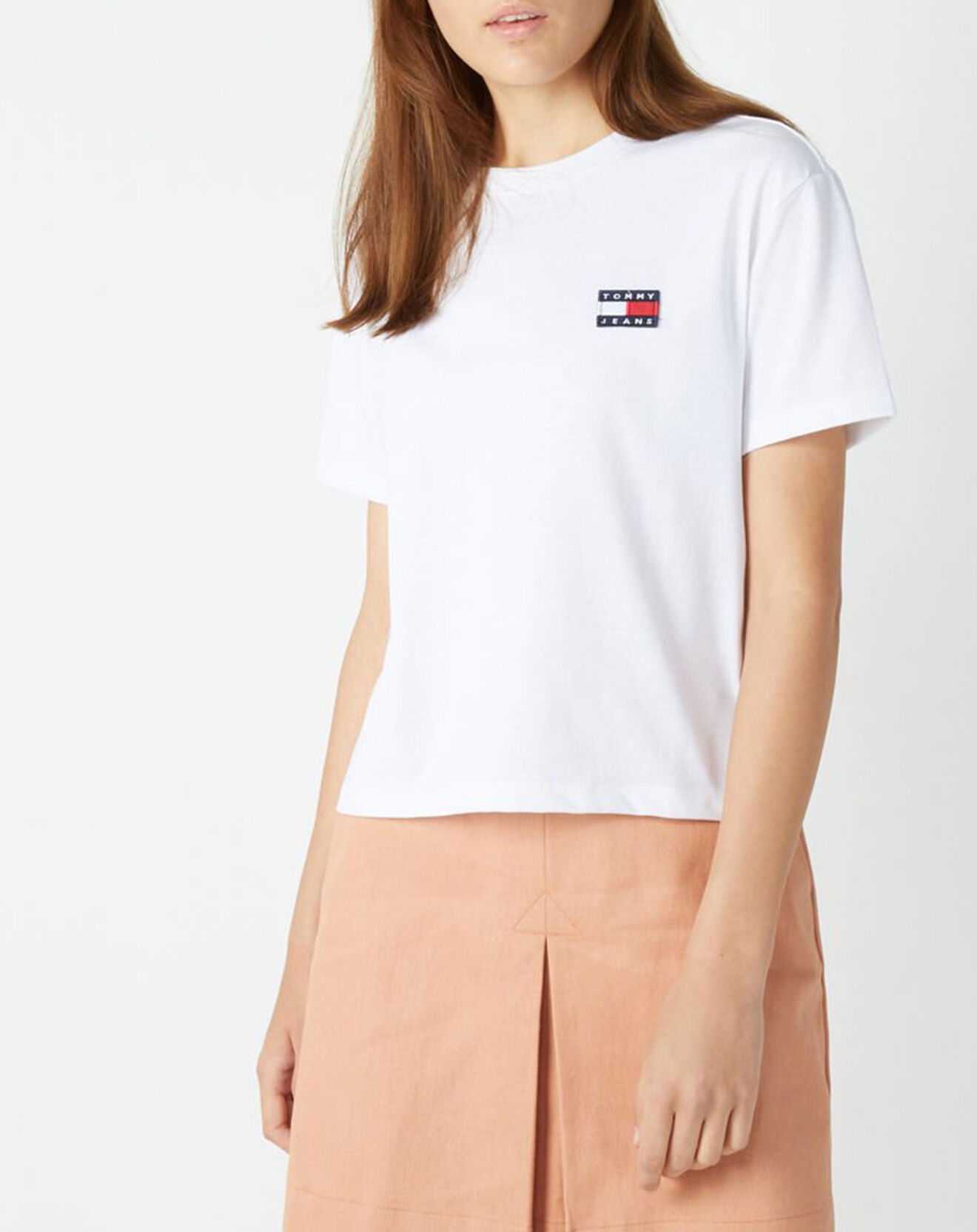 Tommy Jeans T-Shirt Tommy Badge blanc