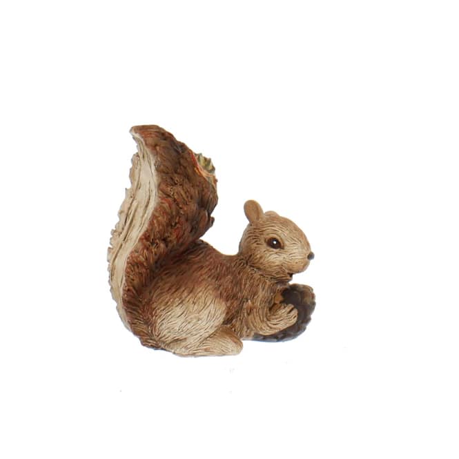 Deko Eichhörnchen - aus Polyresin - ca. 10,5 x 5,5 x 11 cm