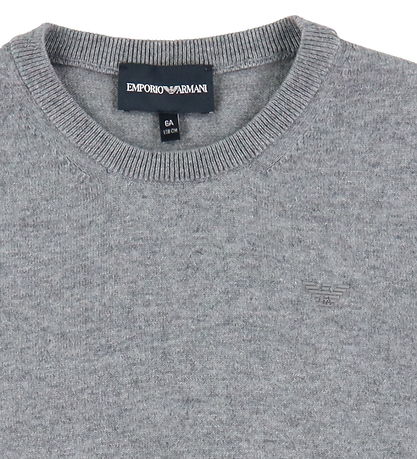Emporio Armani Bluse - Strik - Gråmeleret