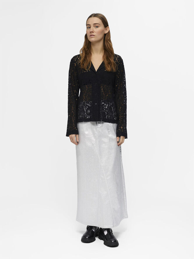 Object OBJIBI THORA L/S SHIRT 132 DIV Black