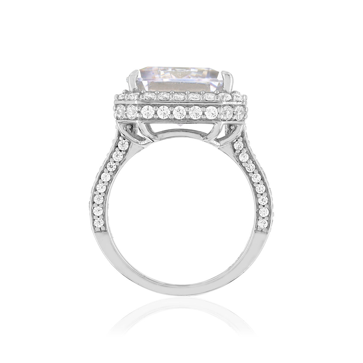 Bague argent 925 zirconias