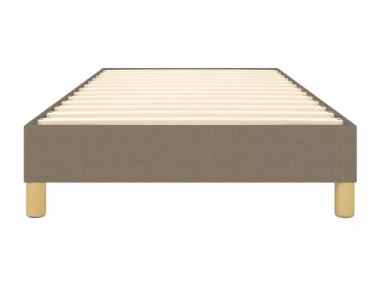 Sommier à ressorts de lit Taupe 90x190 cm Tissu